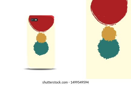 modern abstract phone case vector design template. eps10