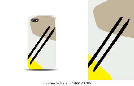 modern abstract phone case vector design template. eps10