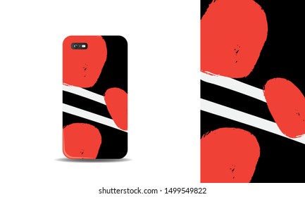 modern abstract phone case vector design template. eps10