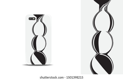 modern abstract phone case vector design template. eps10