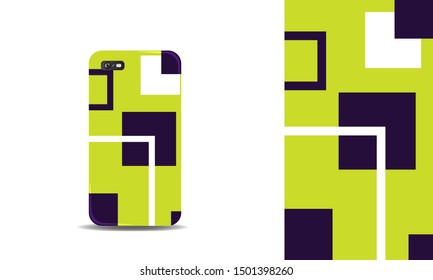 modern abstract phone case vector design template. eps10