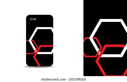 modern abstract phone case vector design template. eps10