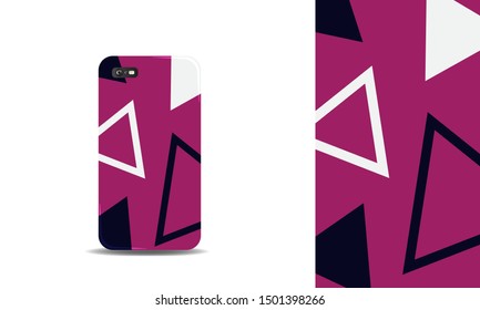 modern abstract phone case vector design template. eps10