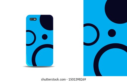 modern abstract phone case vector design template. eps10