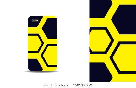 modern abstract phone case vector design template. eps10