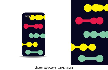 modern abstract phone case vector design template. eps10