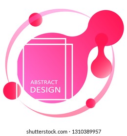 Modern abstract picture, Pink gradient. Background for your text. Vector illustration.