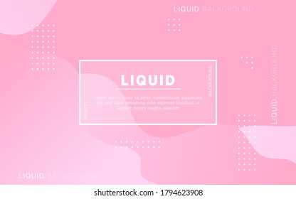 modern abstract pink liquid color background. dynamic textured geometric elements design.can be used on posters,banner,web and any more
