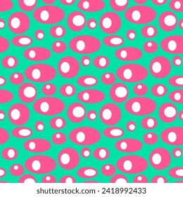 Modern Abstract Polka Dots Vector Background Pattern Seamless
