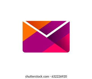 Modern Abstract Poly Shape Email Logo