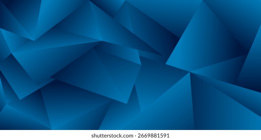 modern abstract polygon background in blue tones, perfect for design, wallpaper, and presentation.