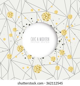 Modern Abstract Polygon Vector Design