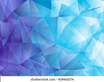 Modern abstract polygonal vector background. Blue hi-tech texture for use in design. Can be used in web-design, UI design, prints, presentations
