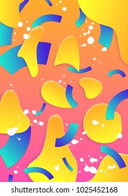 Modern abstract poster cover. Trendy modern design. Applicable for placard, flyer, presentation, brochure, poster, cover and banner. Vector illustration. 