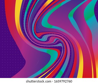 Modern abstract poster with gradient shapes for web