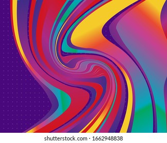 Modern abstract poster with gradient shapes for we