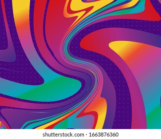 Modern abstract poster with gradient shapes for we