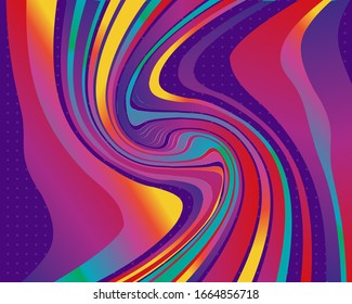 Modern abstract poster with gradient shapes for we