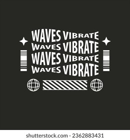 modern abstract posters quotes, design t-shirt streetwear clothing, vector typography, perfect for modern apparel.  Retro futuristic design elements, perspective grid, tunnel, circle
