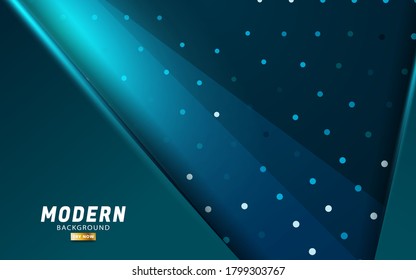 modern abstract premium blue vector background banner design with blue rays and line in dots texture.