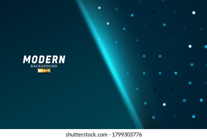 diseño de banner abstracto de fondo del vector azul premium moderno con rayas azules y línea en textura de puntos.