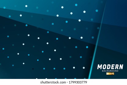 modern abstract premium blue vector background banner design with blue rays and line in dots texture.