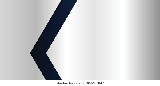 Modern abstract presentation background. Luxury arrow shapes geometric background. Abstract decoration,  halftone gradients. Vector illustration. Blue and silver background