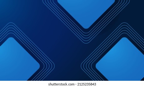Modern abstract presentation background. Luxury paper cut background. Abstract decoration, bluish shiny pattern, line stripes gradients, 3d Vector illustration. Dark blue background