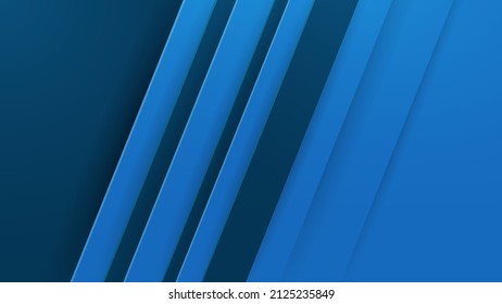 Modern abstract presentation background. Luxury paper cut background. Abstract decoration, bluish shiny pattern, line stripes gradients, 3d Vector illustration. Dark blue background