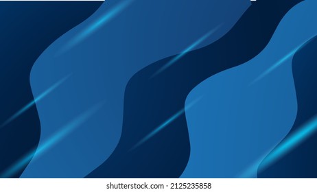 Modern abstract presentation background. Luxury paper cut background. Abstract decoration, bluish shiny pattern, line stripes gradients, 3d Vector illustration. Dark blue background