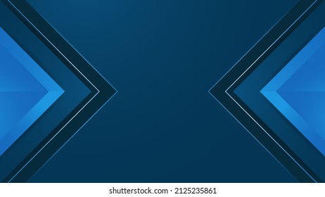 Modern abstract presentation background. Luxury paper cut background. Abstract decoration, bluish shiny pattern, line stripes gradients, 3d Vector illustration. Dark blue background