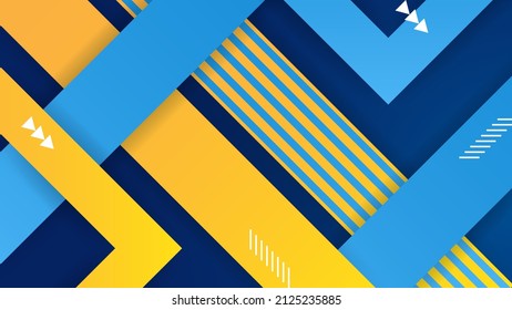 Modern abstract presentation background. Luxury paper cut background. Abstract decoration, bluish shiny pattern, line stripes gradients, 3d Vector illustration. Dark blue background