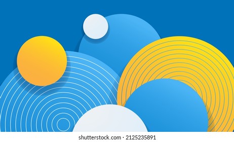 Modern abstract presentation background. Luxury paper cut background. Abstract decoration, bluish shiny pattern, line stripes gradients, 3d Vector illustration. Dark blue background