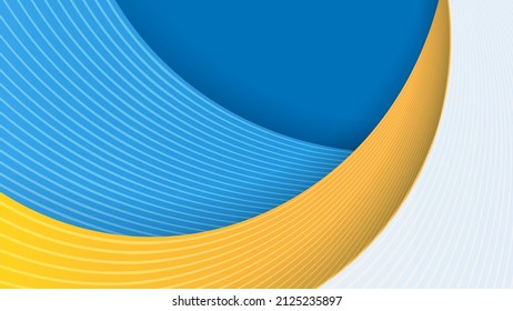Modern abstract presentation background. Luxury paper cut background. Abstract decoration, bluish shiny pattern, line stripes gradients, 3d Vector illustration. Dark blue background