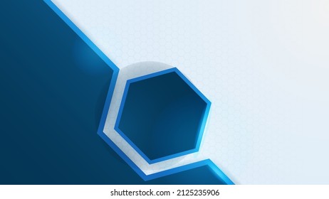 Modern abstract presentation background. Luxury paper cut background. Abstract decoration, bluish shiny pattern, line stripes gradients, 3d Vector illustration. Dark blue background