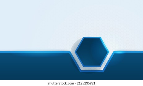 Modern abstract presentation background. Luxury paper cut background. Abstract decoration, bluish shiny pattern, line stripes gradients, 3d Vector illustration. Dark blue background