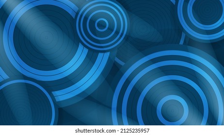 Modern abstract presentation background. Luxury paper cut background. Abstract decoration, bluish shiny pattern, line stripes gradients, 3d Vector illustration. Dark blue background