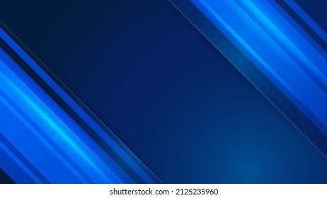 Modern abstract presentation background. Luxury paper cut background. Abstract decoration, bluish shiny pattern, line stripes gradients, 3d Vector illustration. Dark blue background