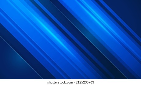 Modern abstract presentation background. Luxury paper cut background. Abstract decoration, bluish shiny pattern, line stripes gradients, 3d Vector illustration. Dark blue background