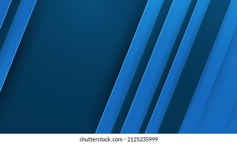 Modern abstract presentation background. Luxury paper cut background. Abstract decoration, bluish shiny pattern, line stripes gradients, 3d Vector illustration. Dark blue background