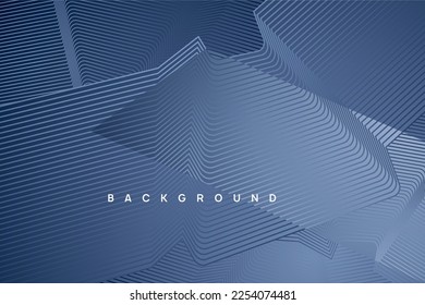 Modern abstract presentation background. Luxury paper, Abstract decoration, blue pattern, wavy stripes. for digital business banner, presentation page, cover, certificate,