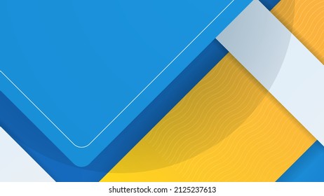 Modern abstract presentation background with orange blue gradient color. Minimalist decoration, bluish shiny pattern, line stripes gradients, 3d Vector illustration