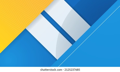 Modern abstract presentation background with orange blue gradient color. Minimalist decoration, bluish shiny pattern, line stripes gradients, 3d Vector illustration