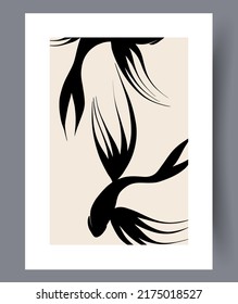 Modern abstract printable posters or banners bundle for interior design. Abstractionism art wall decorations and designs. Vector illustration. 