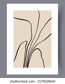 Modern abstract printable posters or banners bundle for interior design. Abstractionism art wall decorations and designs. Vector illustration. 