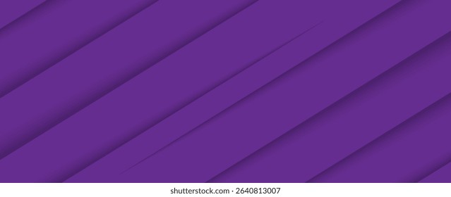 Modern abstract purple background with diagonal line. Simple graphic design element. Futuristic concept. Horizontal banner template with space for your text.