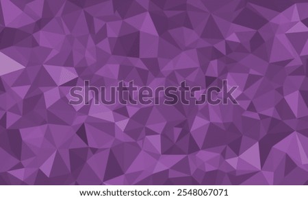 Modern abstract purple background with polygons. Mosaic illustration with triangle shape pattern element for display, business, website, advertising, display, idea, header, decoration