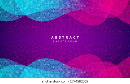 Modern abstract  purple background vector. Layout design with dynamic shapes for sport event.