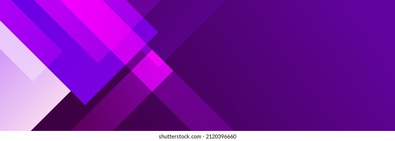 Modern abstract purple banner background