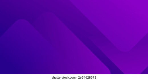 Plano de Fundo Moderno de Gradiente Roxo Abstrato com Formas Geométricas em Camadas
